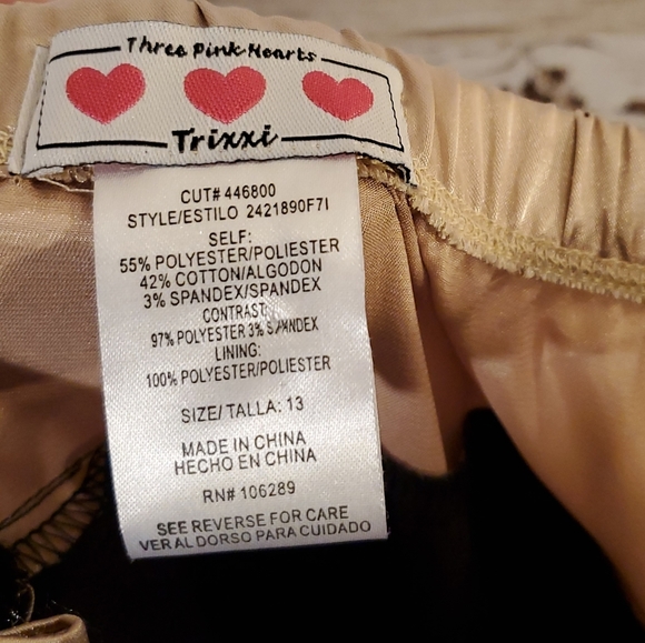 NWT Three pink Hearts Trixxi strapless dress - Picture 7 of 8